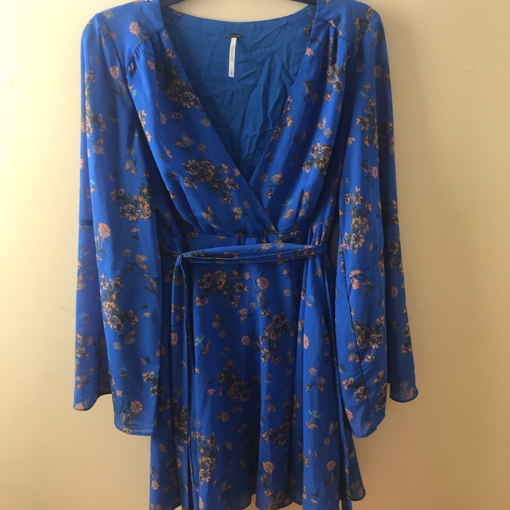 Free People Lilou Printed Mini Dress size M - Picture 4 of 5